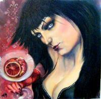 Oils - Ruby Red Sangria - Oil On Canvas